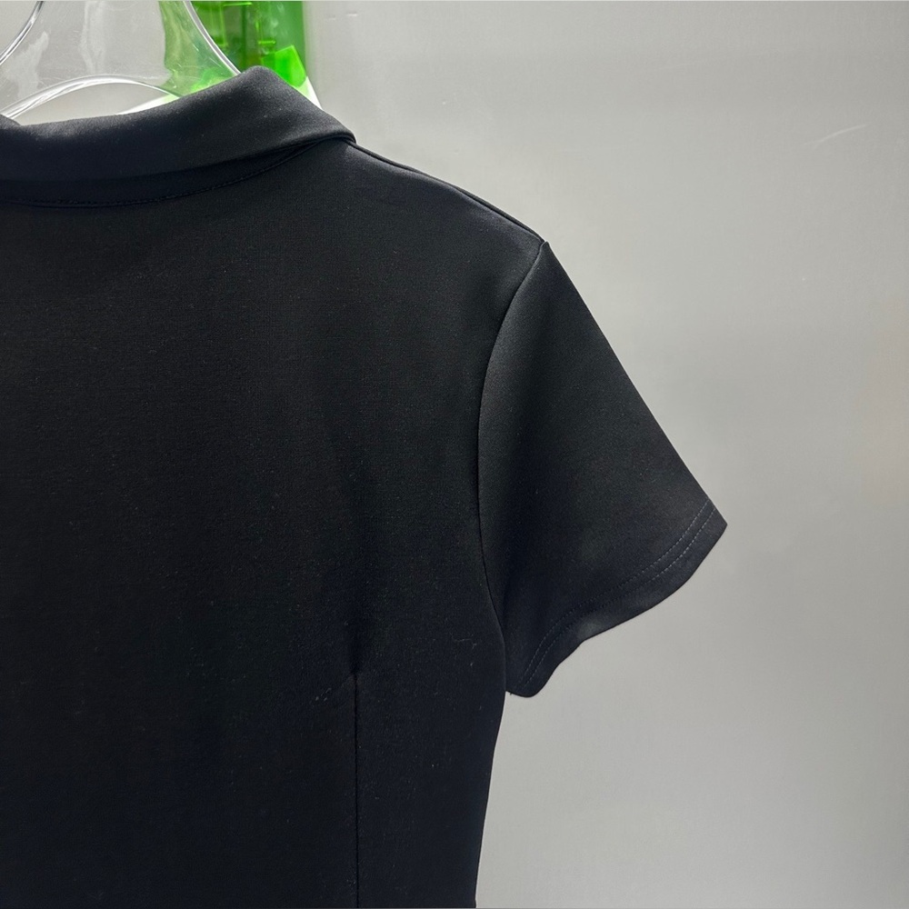 Celine Black Tight-Sleeved Waist-Piercing Dress - Picture 4 of 8